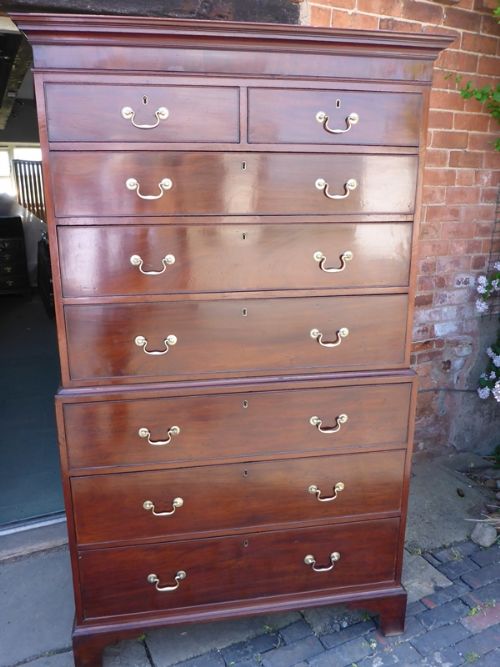 George III Chest on Chest Mahogany