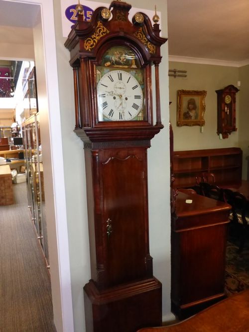 Very Good Long Case Clock W Prest Liverpool