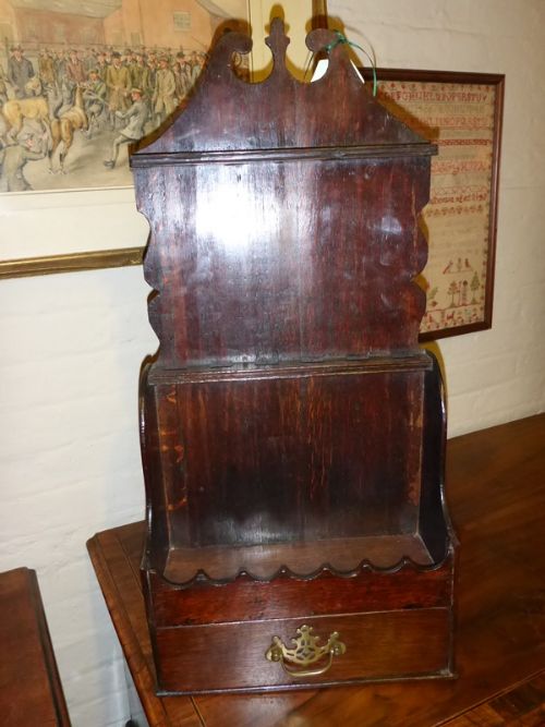 Georgian Oak Spoon Rack