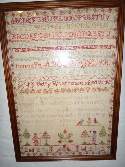 Sampler Betty Woodhouse Aged 8 1847