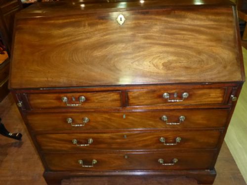 Good Georgian Mahogany Bureau Very Original