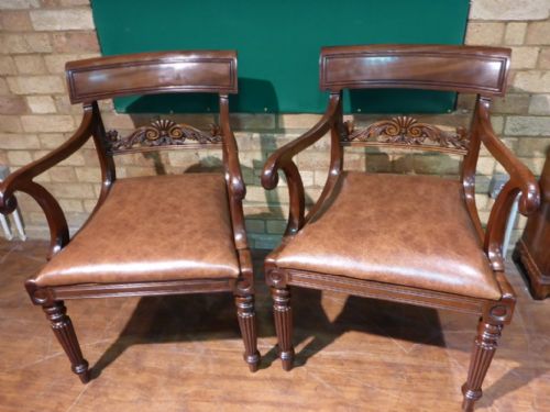 Superb Pair of Gillows Quality Armchairs