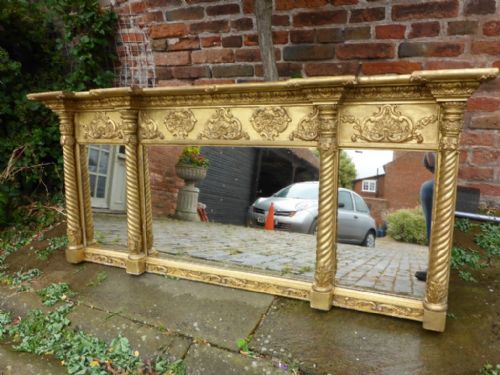 Antique Victorian Gilt Gesso Over Mantle
