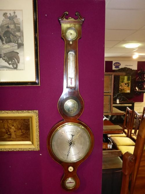 Georgian Barometer by D Fagioli, Clerkenwell, London