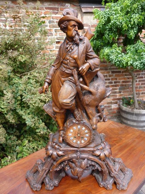 Super Swiss Black Forest Clock by Johann Huggler