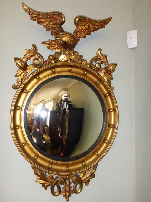 Late Victorian Convex Eagle Mirror
