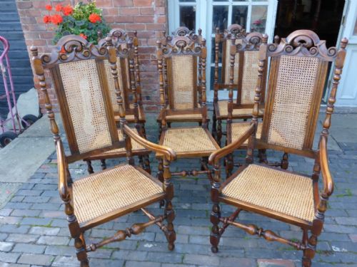 Set of 8 17th Century Style Dining Chairs