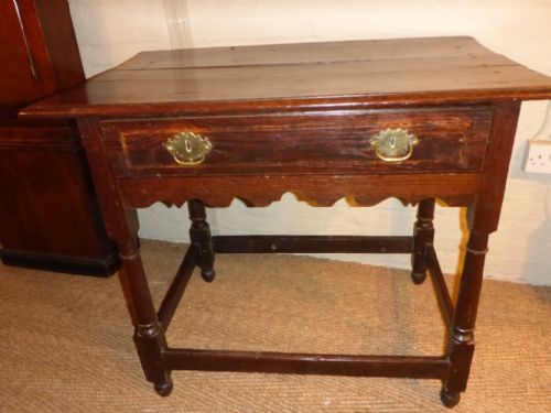 Georgian Single Drawer Side Table in Oak