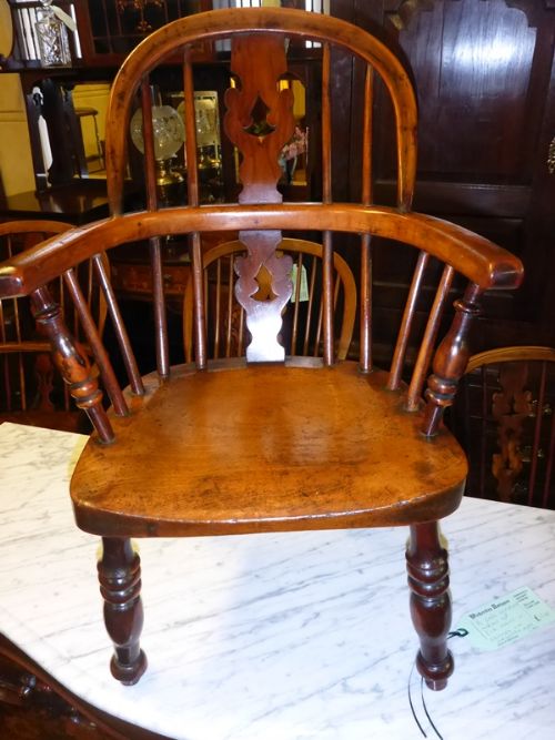 Childs Yew Wood Windsor Chair