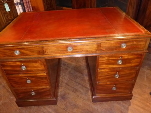 Good Victorian Mahogany Partners Desk 1840