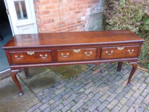Attractive George II Oak Dresser on Cabriole Legs