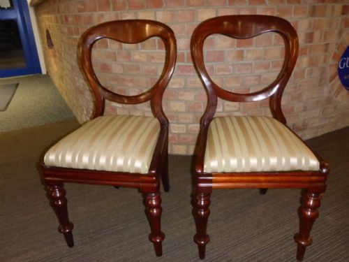Set of 12 Victorian Balloon Back Dining Chairs