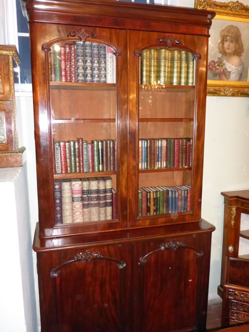 Impressive Victorian Mahogany Library Bookcase