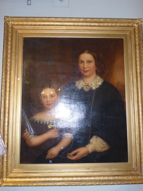 Superb Portrait Mother and Daughter C 1840