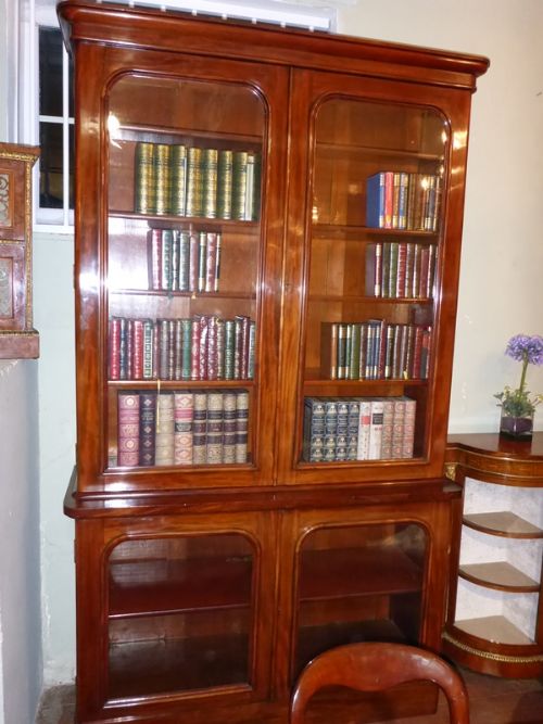 Impressive Victorian Mahogany Library Bookcase