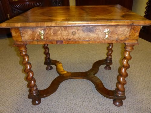 William and Mary Walnut Side Table