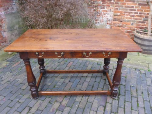 Victorian Farmhouse Dining Table in Oak
