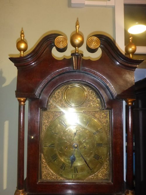Scottish Long Case Clock 8 Day Oak Case
