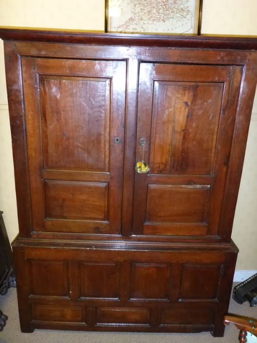 Georgian Oak Livery Cupboard Good Colour