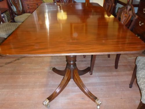 Georgian Style Twin Pillar Dining Table
