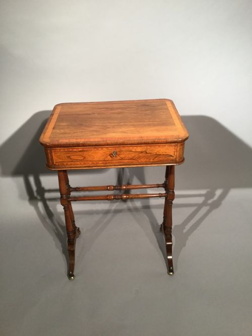 Superb Regency Sewing Table Rosewood