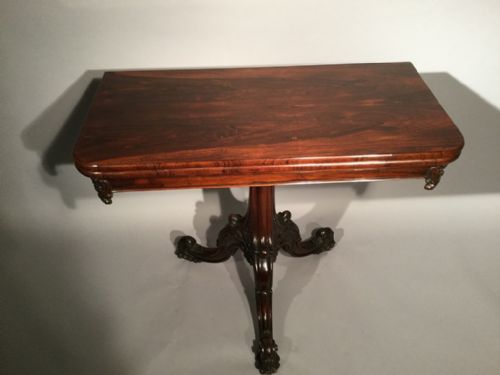 Quality William IV Tea Table in Rosewood