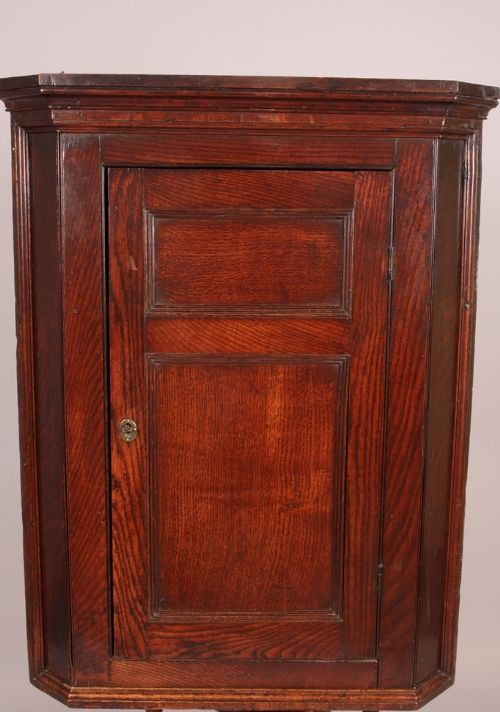 Georgian Oak Corner Cupboard Super Colour