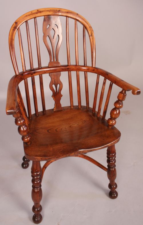 Rare Childs Yew Wood Windsor Chair