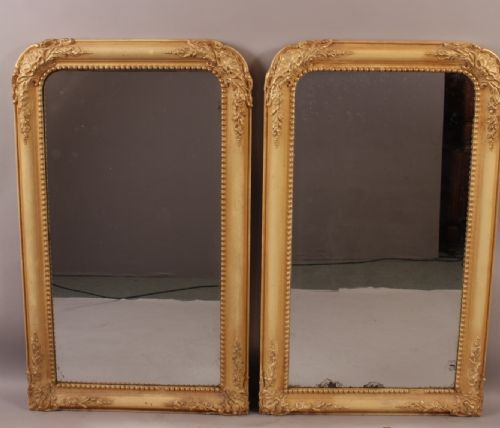 Good Pair of Pier Mirrors Gilded