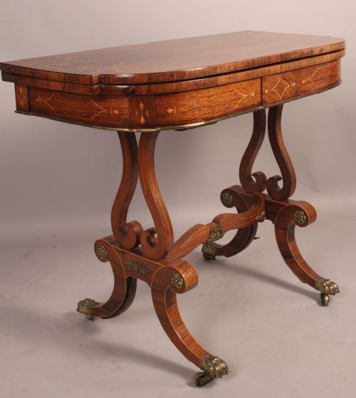 Fine and Rare Regency Period Card Table
