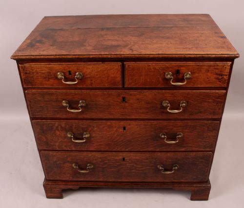 Small Size Georgian Oak Chest Drawers