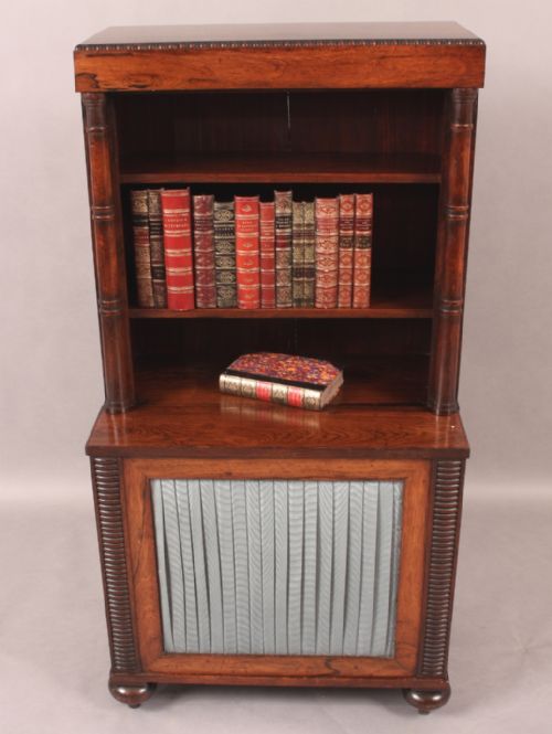 Regency Period Dwarf Bookcase Rosewood