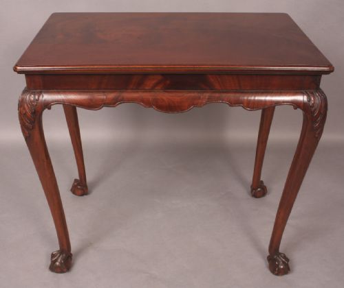 Quality Silver Table in Mahogany Georgian