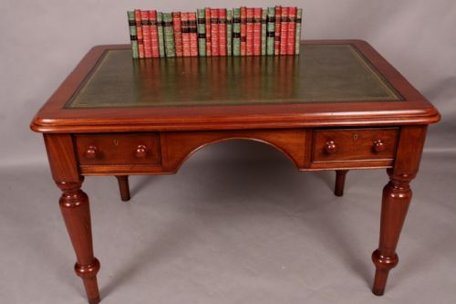 Good Victorian Mahogany Library Table