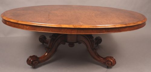 Victorian Burr Walnut Coffee Table