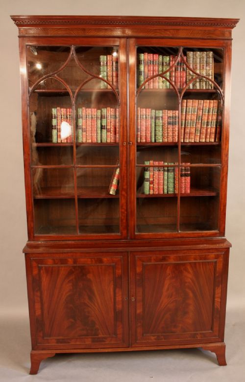 Georgian Library Bookcase Mahogany