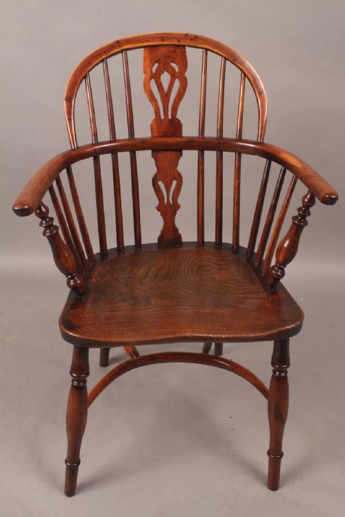 Good Yew Wood Windsor Armchair Rockley Maker