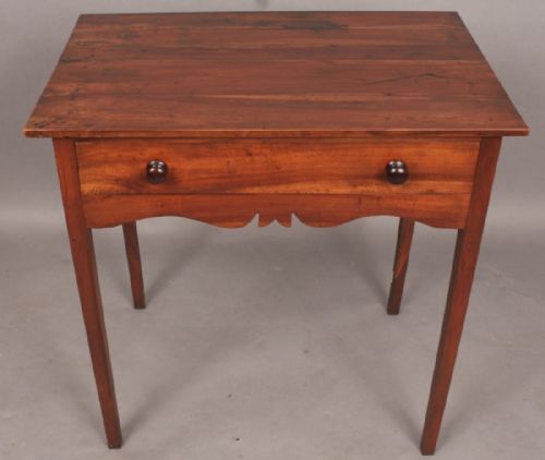 Antique Yew Wood Side Table