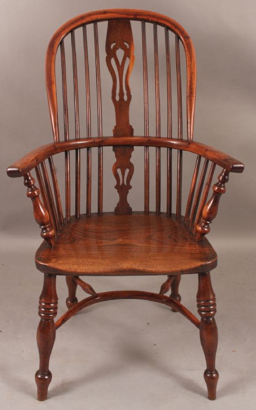 Very Good Yew Wood High Windsor Armchair
