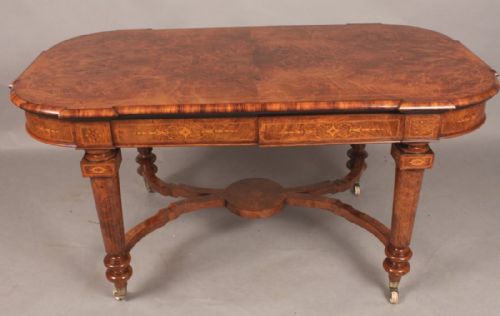 Stunning Quality Victorian Centre Table Walnut with Inlay