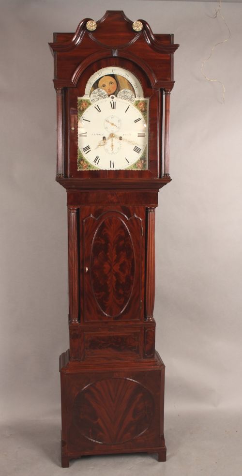 A Scottish Long Case Clock by J Little Annan