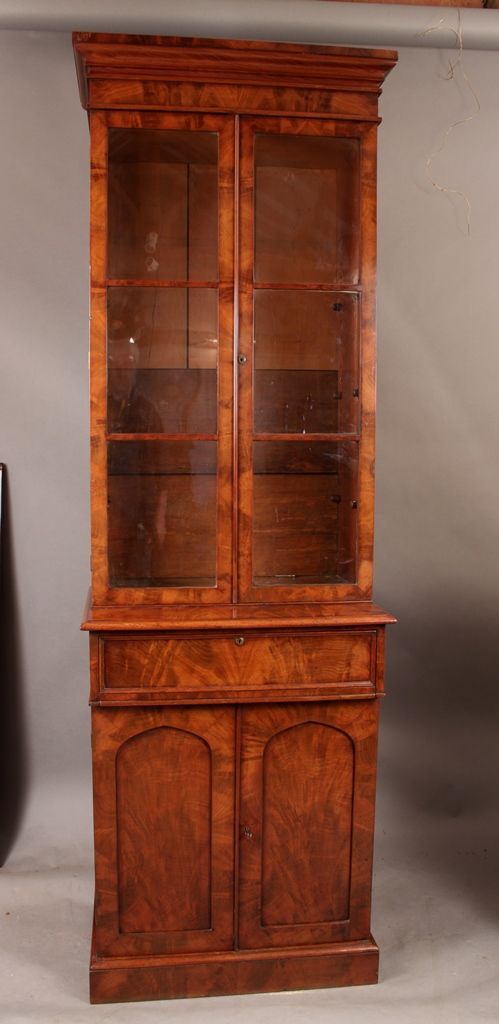Victorian Mahogany Library Bookcase