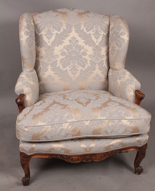 A Very Attractive Wing Armchair Georgian Style