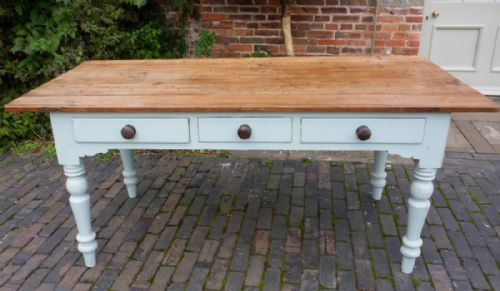 Victorian Pine Farmhouse Dining Table