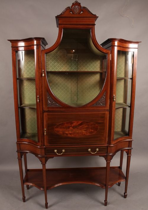 Good Late Victorian Mahogany Display Cabinet