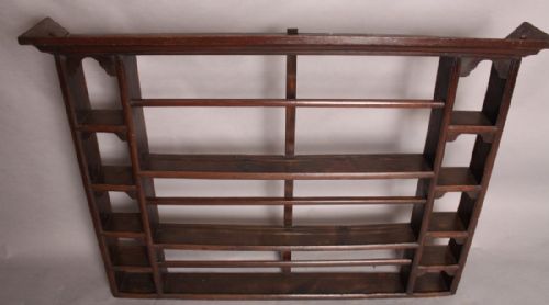 Georgian Oak Plate Rack