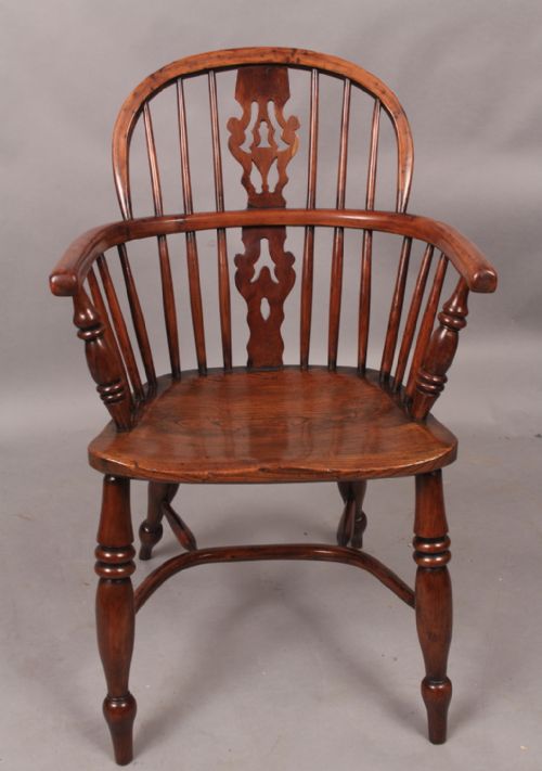 Yew Wood Windsor Armchair G Wilson Grantham Lincolnshire