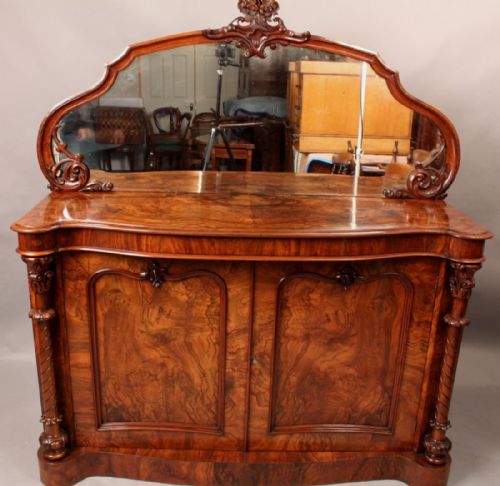 Superb Quality Burr Walnut Chiffonier