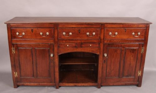 Antique Georgian Oak Dresser Base