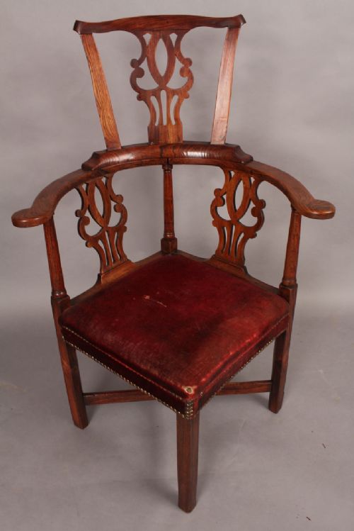Rare Georgian Corner Chair